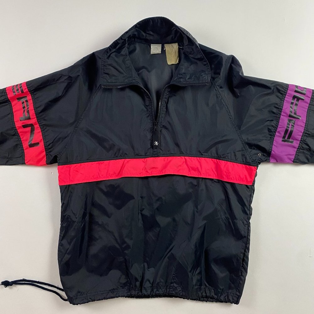 Vintage OP Ocean Pacific Windbreaker Jacket Mens XL Pullover Color Block Surf